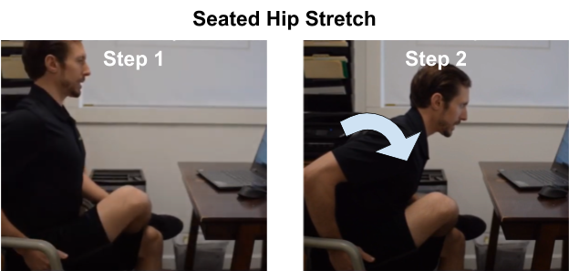 Seated Hip Stretch Demonstration Image