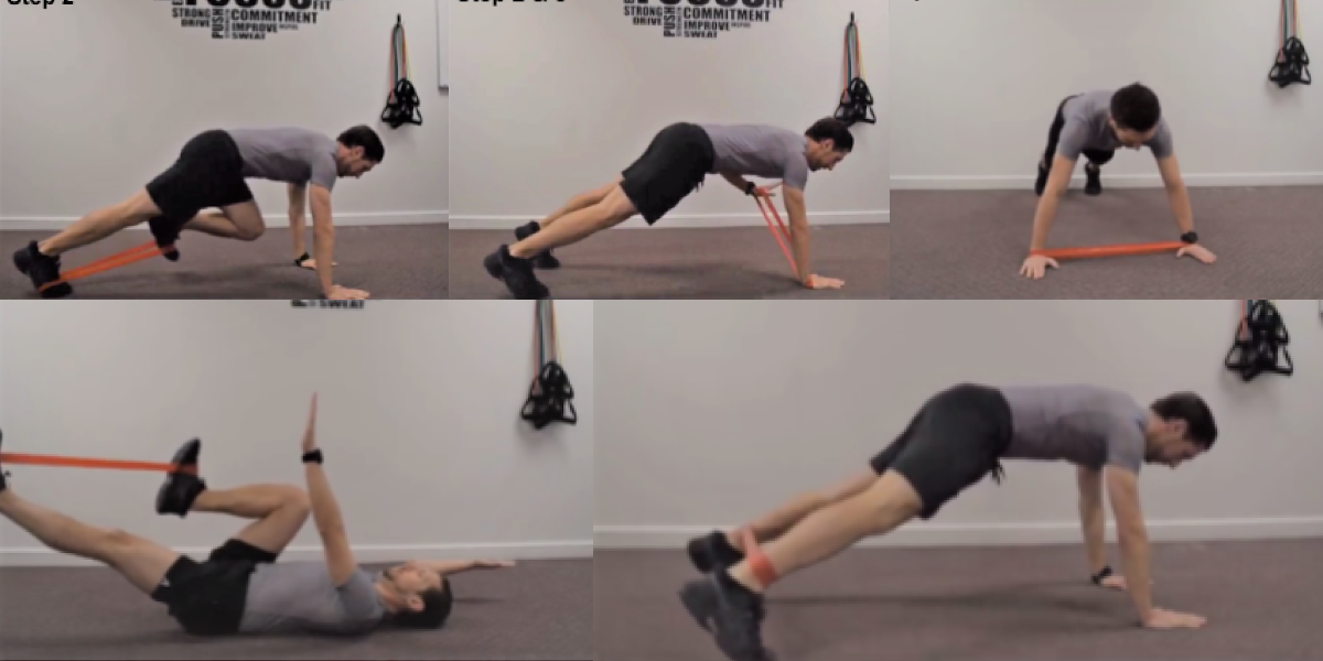 Four plank and core exercise variations
