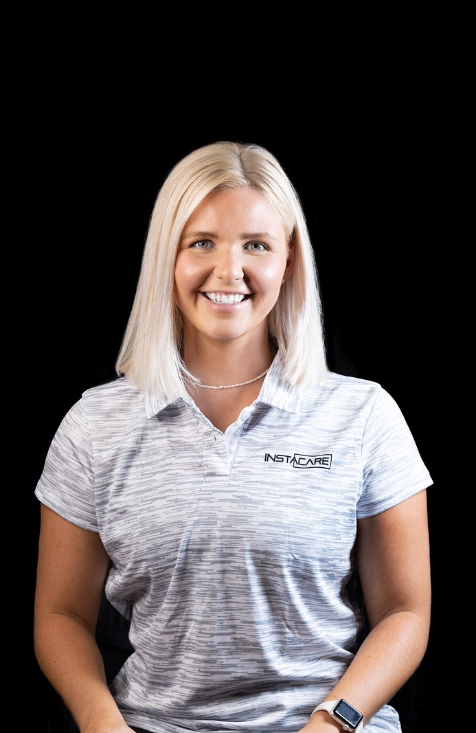 InstaCare physical therapist in a team polo